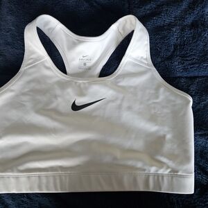 Nike White Sports Bra